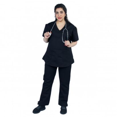 صورة زي طبي نسائي لون أسود